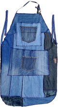 Load image into Gallery viewer, Upcycled Denim Apron W/Pockets # 2