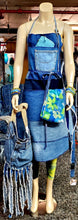 Load image into Gallery viewer, Upcycled Denim Apron W/Pockets # 5