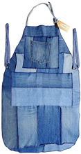Load image into Gallery viewer, Upcycled Denim Apron W/Pockets # 8